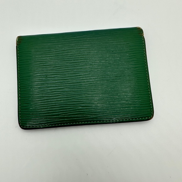 LV green epi card holder wallet - Picture 2 of 9